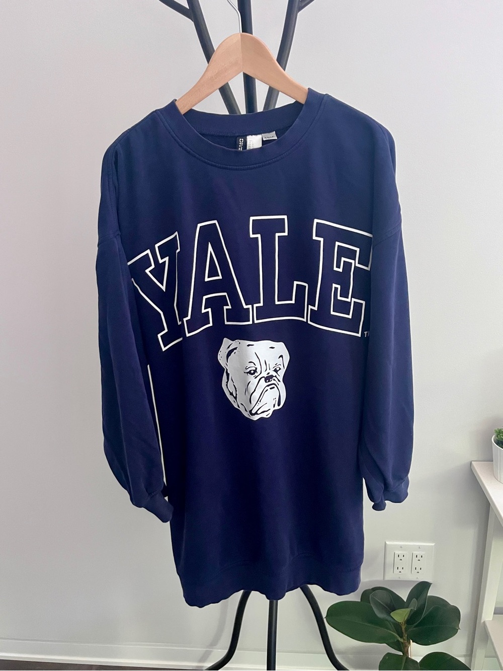 Divided Navy Yale Bulldog Sweatshirt Dress